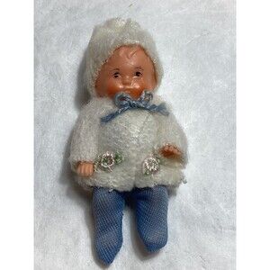 Antique Doll German Democratic Republic 3" Miniature Rubber